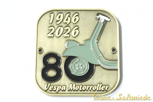 Plakette 80 Jahre gold 1